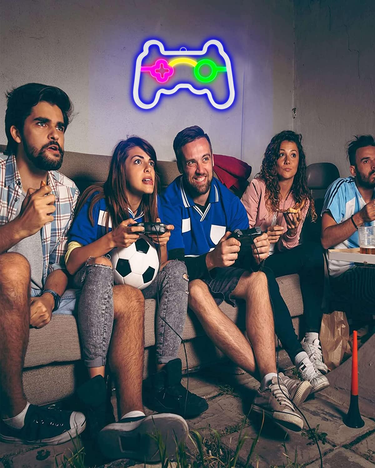 Neon Sign, Gamepad Shape Led Neon Light Wall Gaming Room Decoration, Neon Light Sign Gamer Gift for Teen Boys Game Decor Bedroom, Gamer Console Neon Lights for Children Game Room Interior Decoration