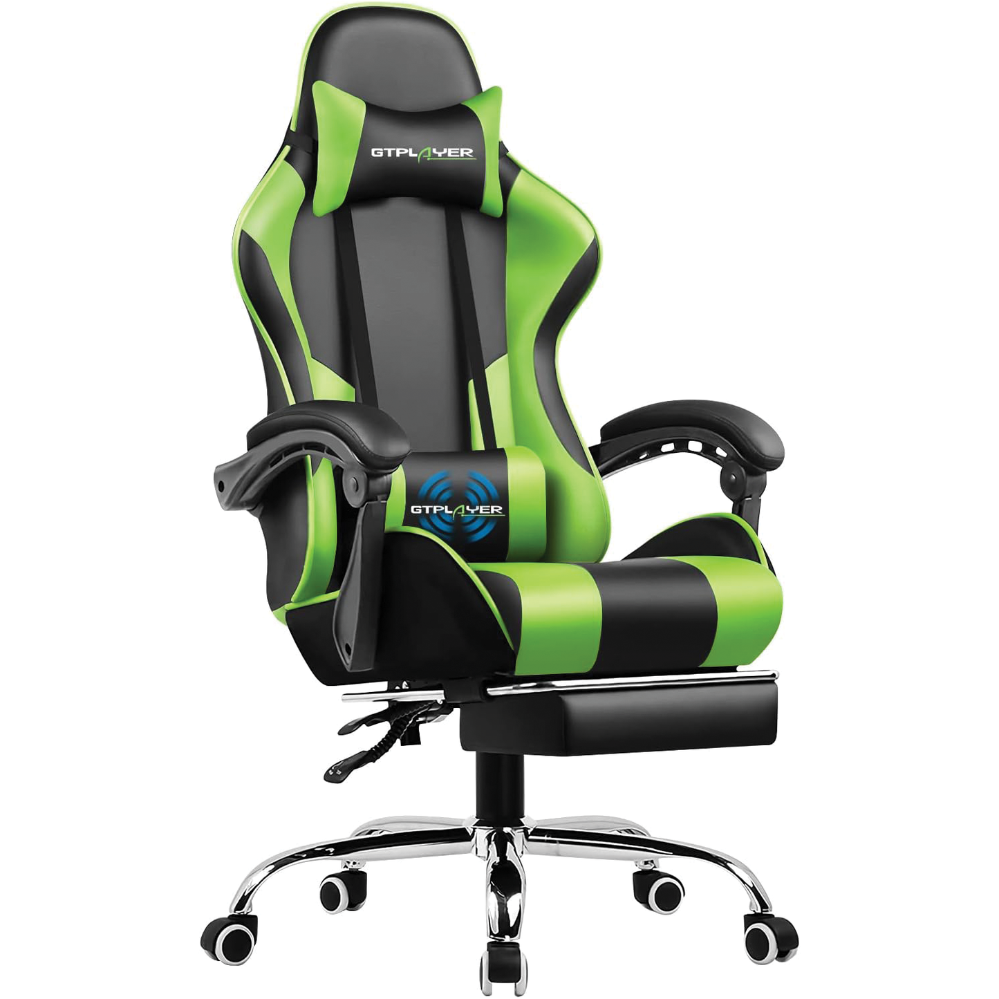 Gaming Chair, Computer Chair with Footrest and Lumbar Support