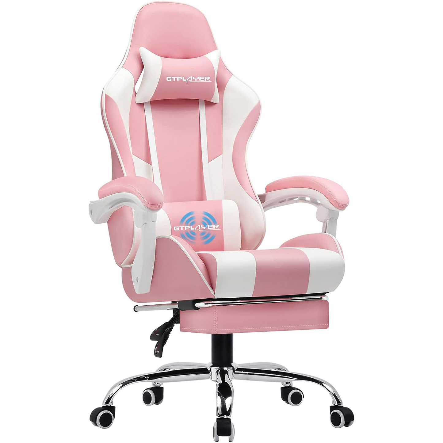 Gaming Chair, Computer Chair with Footrest and Lumbar Support
