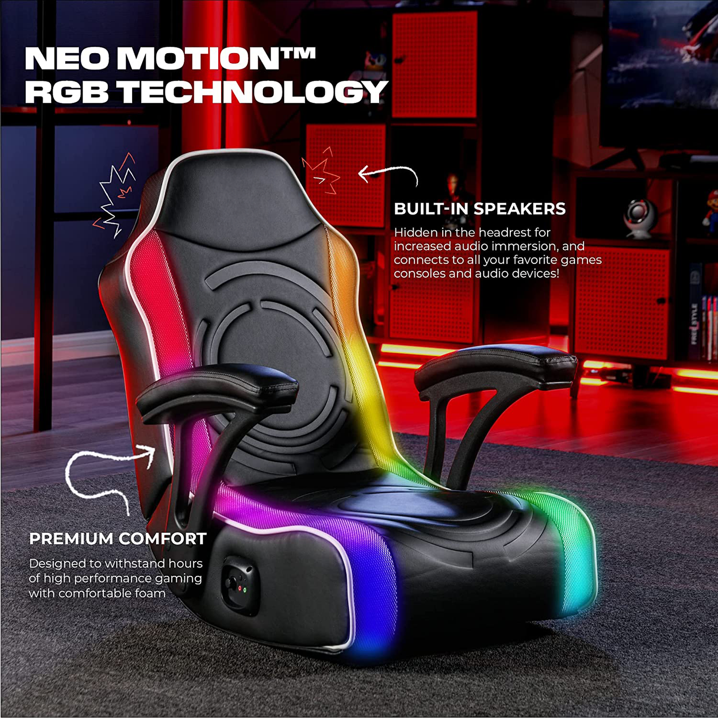 LED Floor Gaming Chair