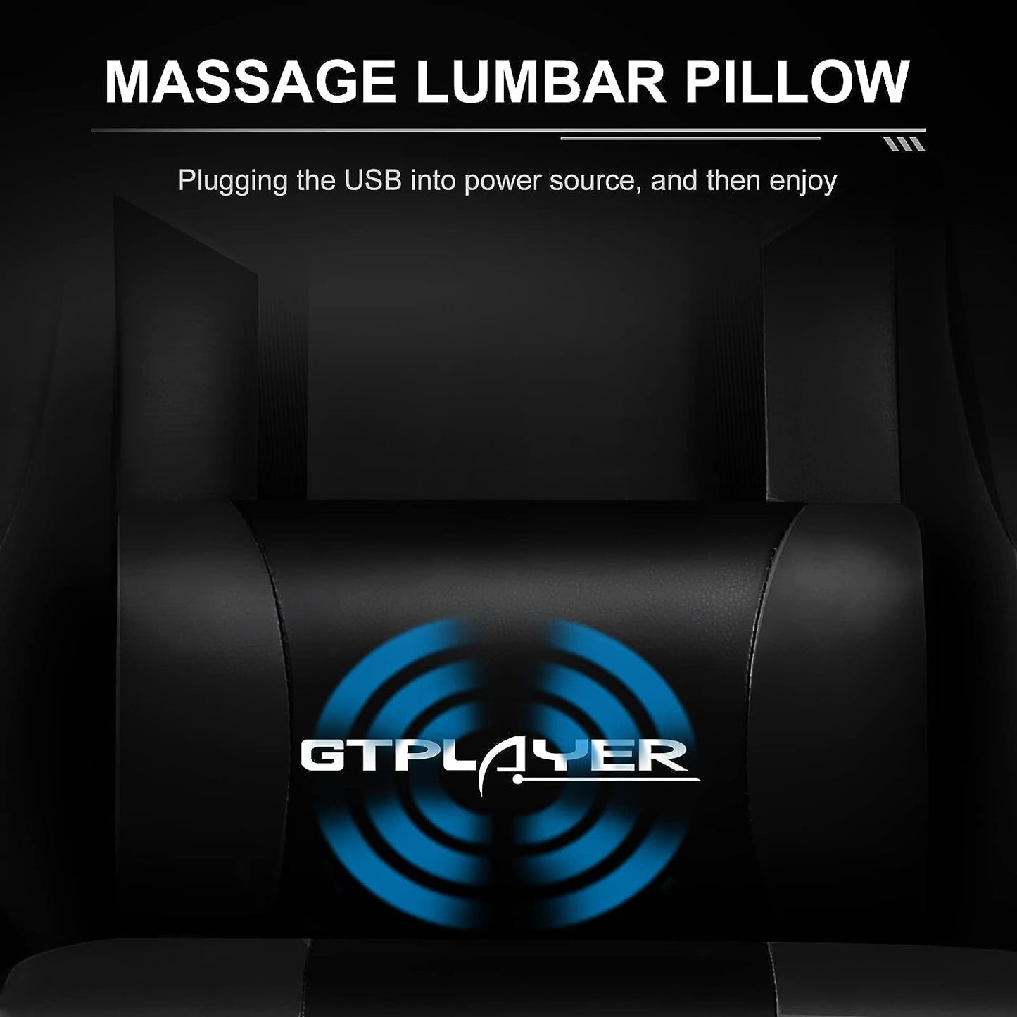 Gaming Chair, Computer Chair with Footrest and Lumbar Support