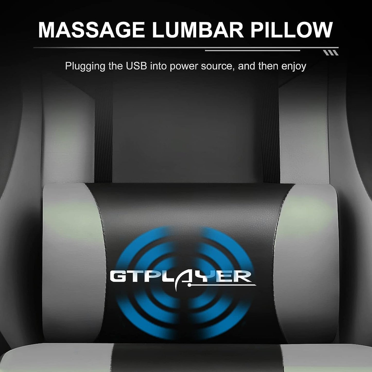 Gaming Chair, Computer Chair with Footrest and Lumbar Support