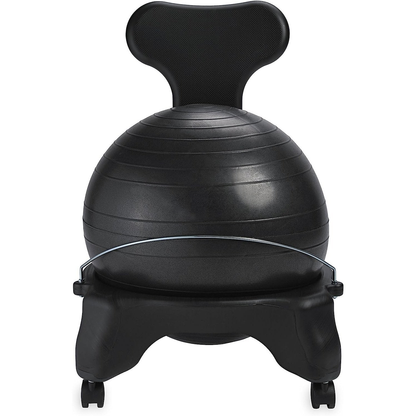 Classic Balance Ball Chair – Exercise Stability Yoga Ball Premium Ergonomic Chair for Home and Office Desk with Air Pump, Exercise Guide and Satisfaction Guarantee