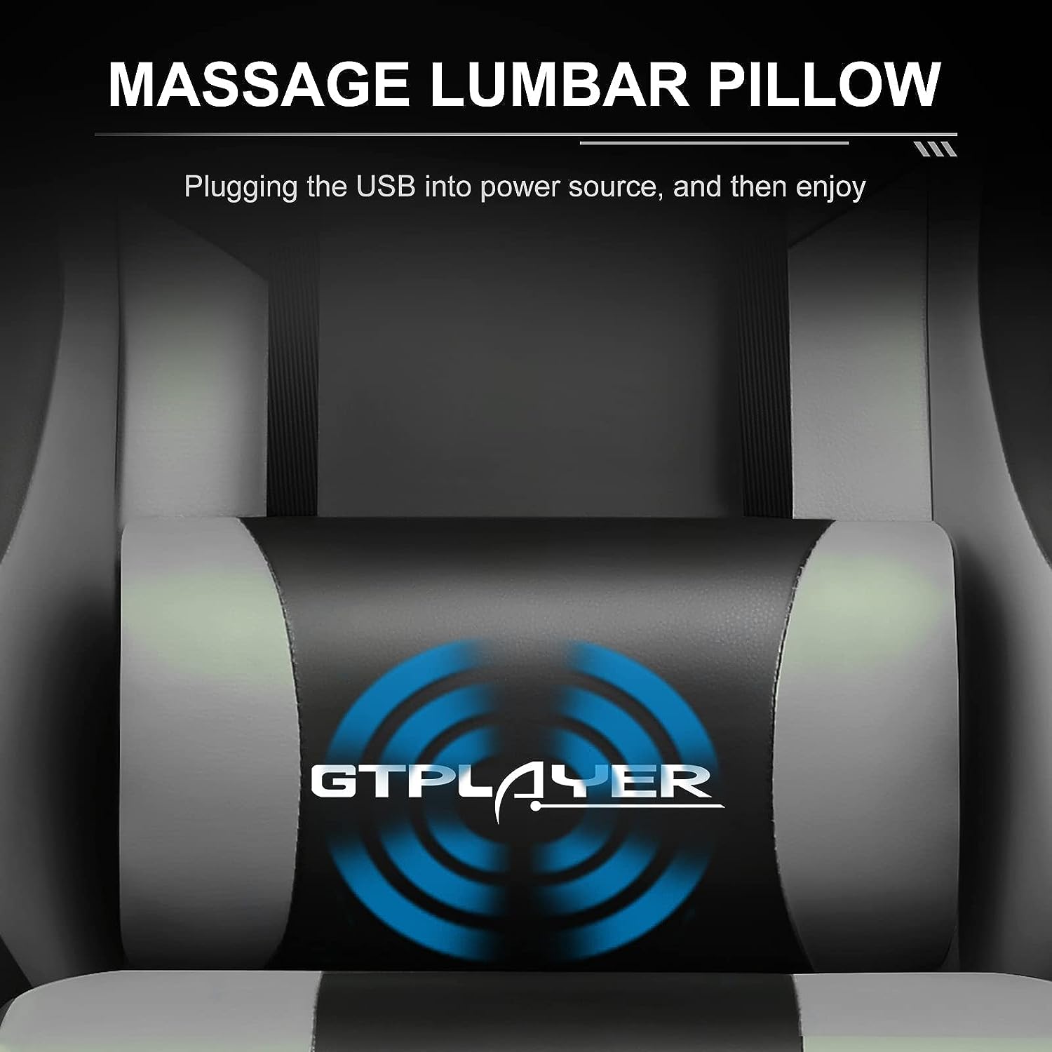 Gaming Chair, Computer Chair with Footrest and Lumbar Support