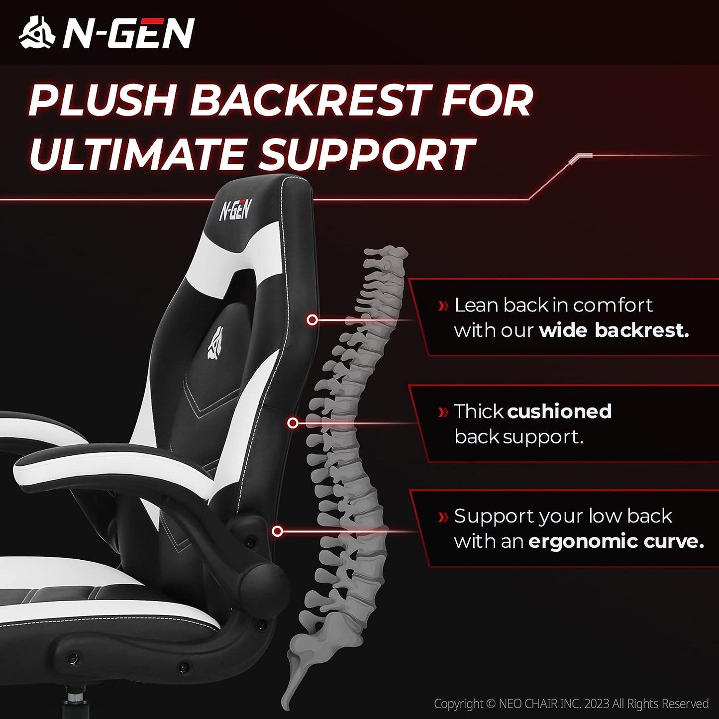 Gaming Chair Ergonomic Office Chair Computer Desk Chair with Lumbar Support Flip Up Arms Adjustable Height Swivel PU Leather Executive PC Chair with Wheels for Adults Women Men