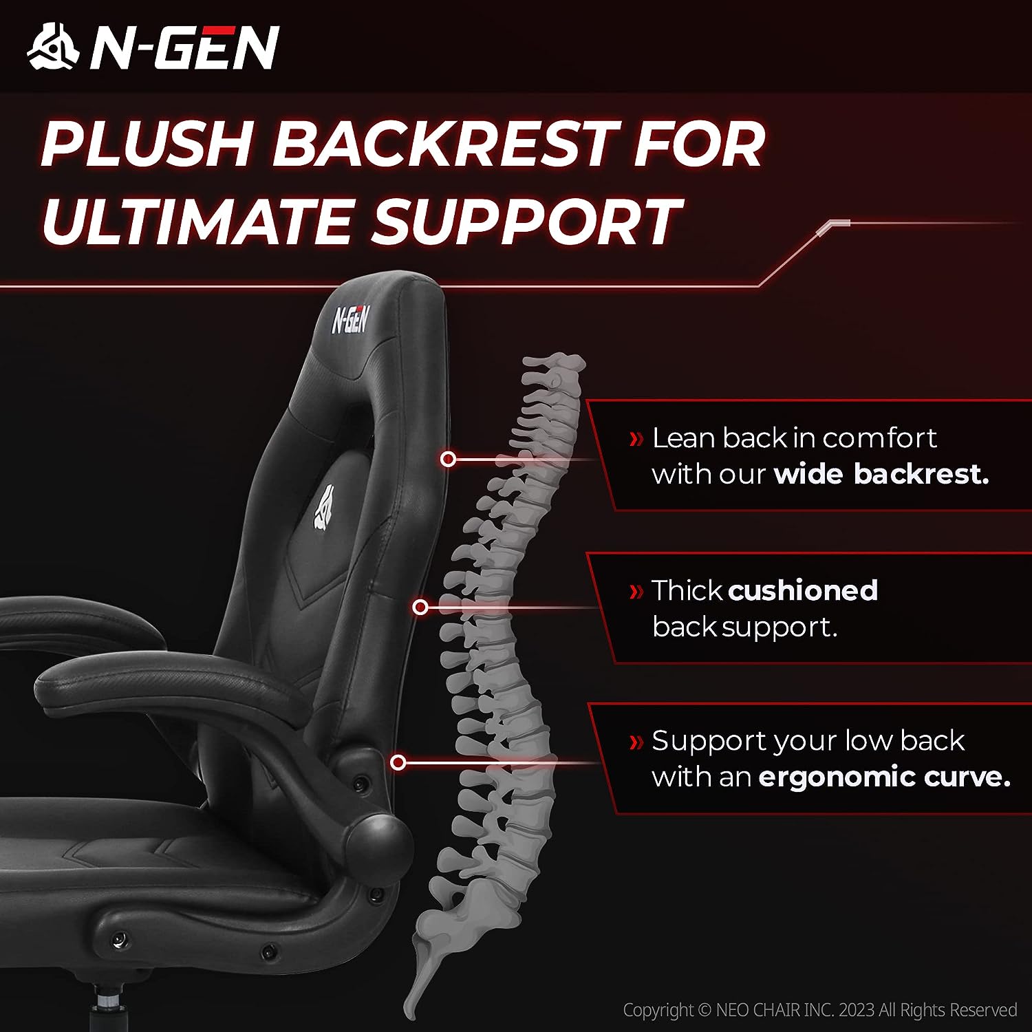 Gaming Chair Ergonomic Office Chair Computer Desk Chair with Lumbar Support Flip Up Arms Adjustable Height Swivel PU Leather Executive PC Chair with Wheels for Adults Women Men