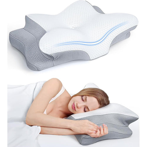 Cooling Lumbar Pillow for Sleeping | Adjustable Height Memory Foam Lumbar  Support Pillow for Bed, Lower Back Sleeping Pillow, Bed Lumbar Support