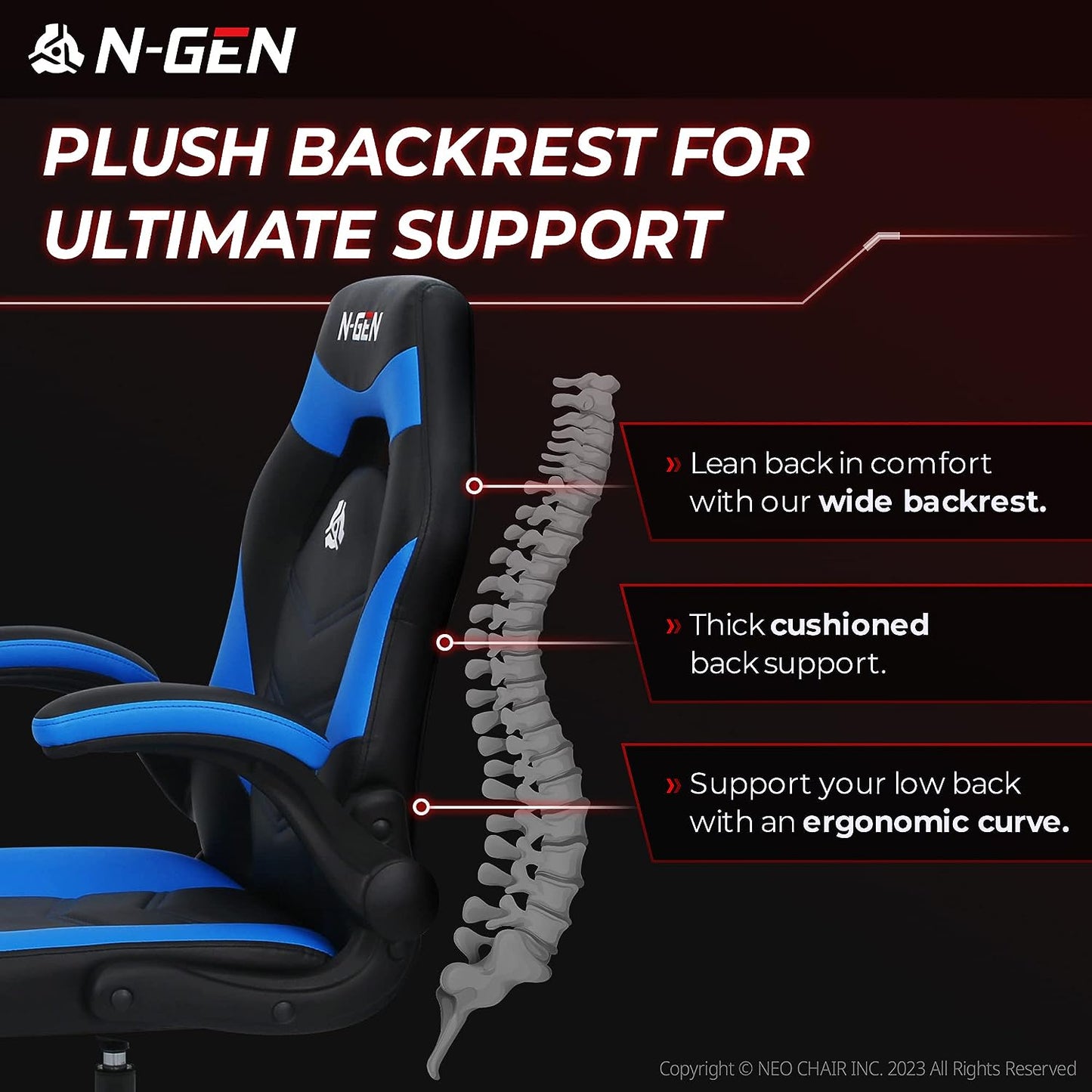 Gaming Chair Ergonomic Office Chair Computer Desk Chair with Lumbar Support Flip Up Arms Adjustable Height Swivel PU Leather Executive PC Chair with Wheels for Adults Women Men