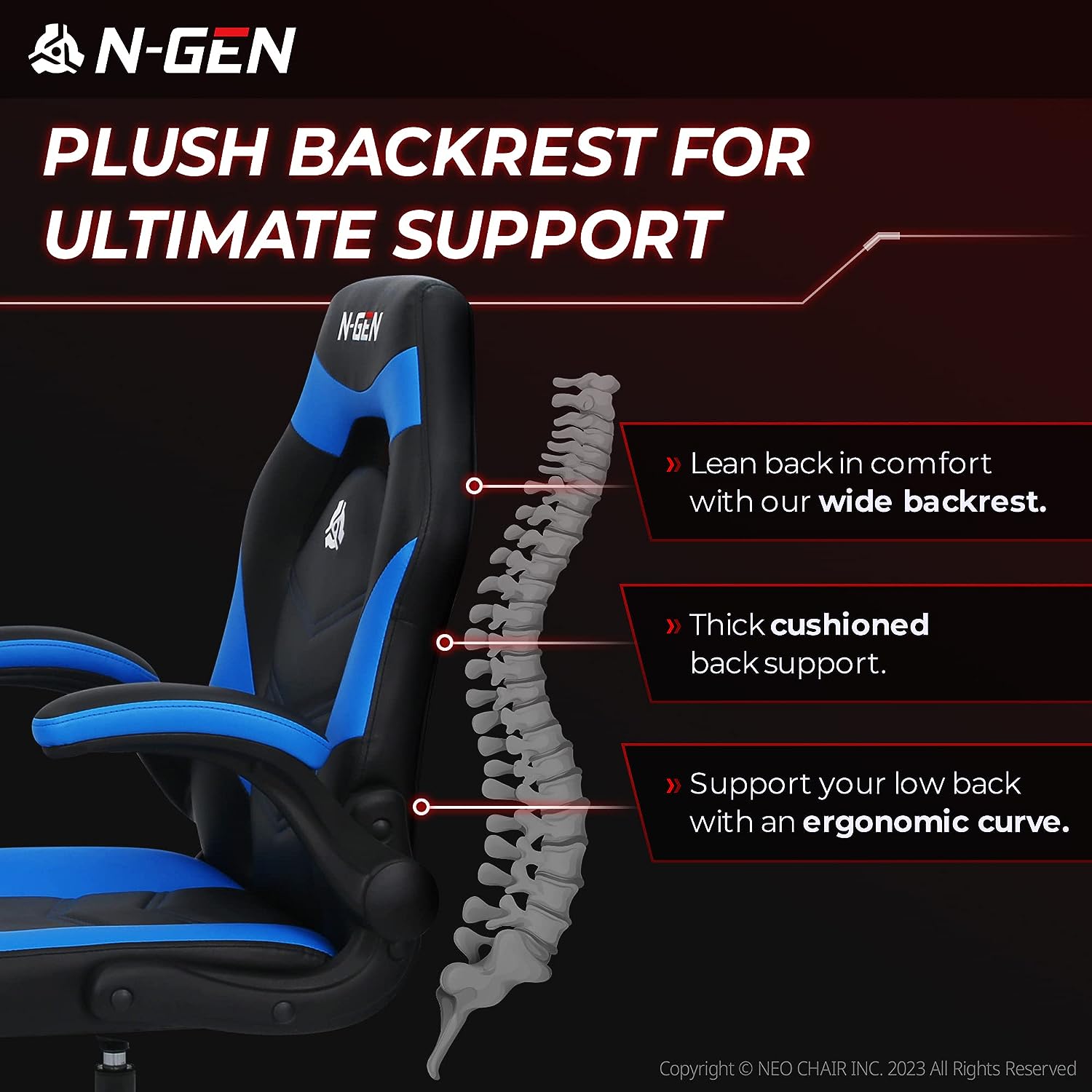 Gaming Chair Ergonomic Office Chair Computer Desk Chair with Lumbar Support Flip Up Arms Adjustable Height Swivel PU Leather Executive PC Chair with Wheels for Adults Women Men
