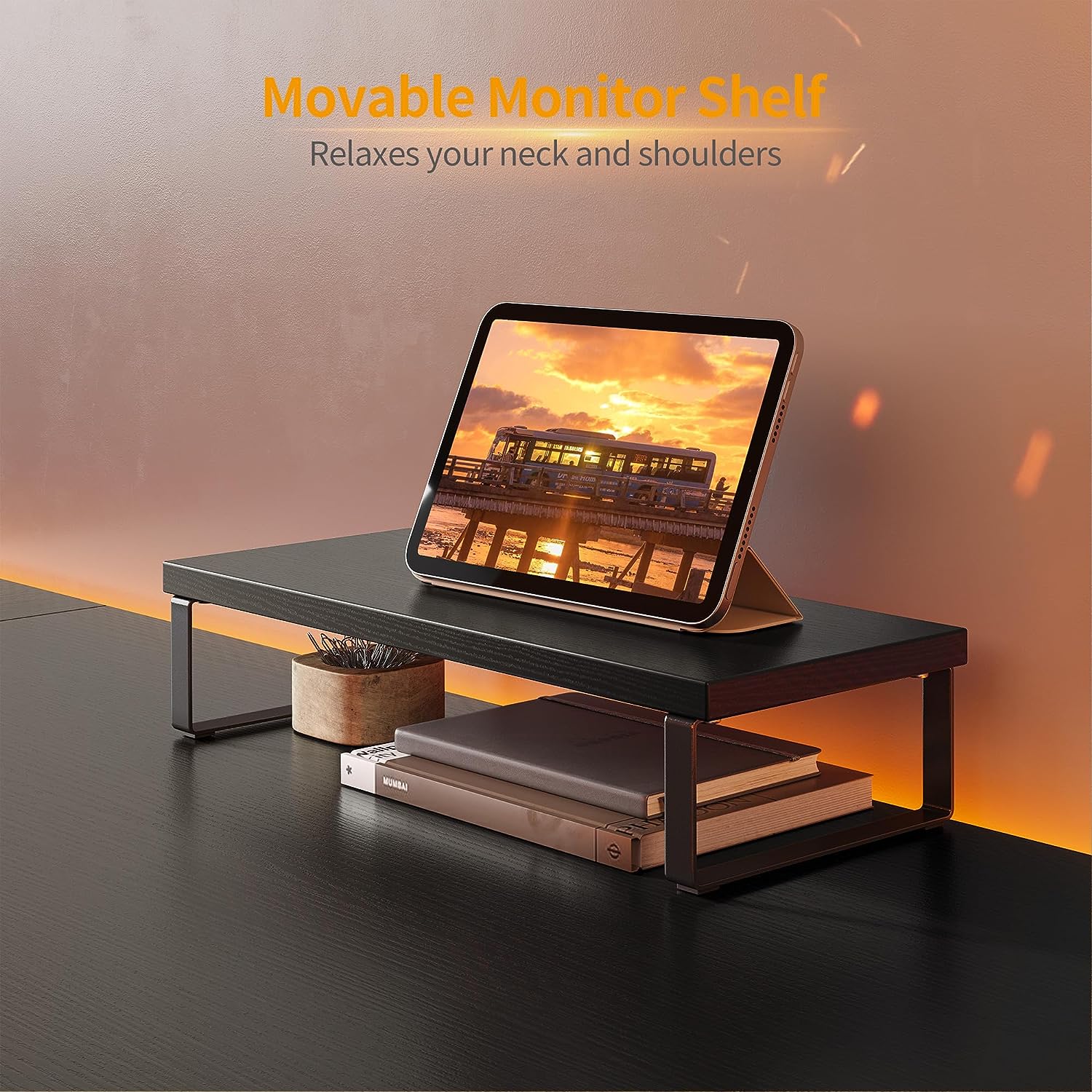 L Shaped Gaming Desk Computer Office Desk, Corner Desk with Large Monitor Stand for Home Office Study Writing Workstation