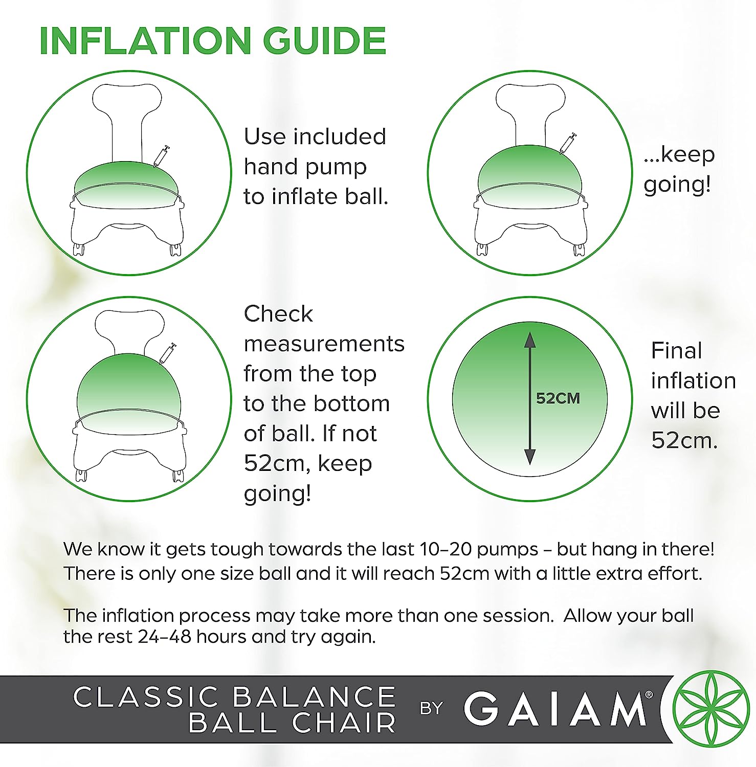 Classic Balance Ball Chair – Exercise Stability Yoga Ball Premium Ergonomic Chair for Home and Office Desk with Air Pump, Exercise Guide and Satisfaction Guarantee
