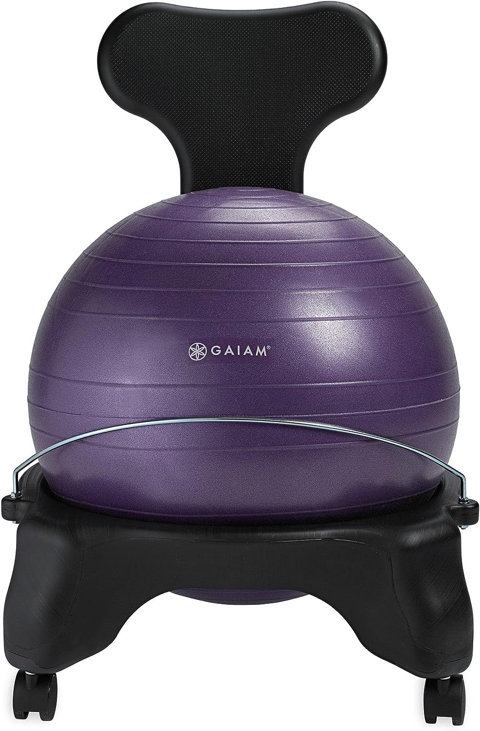 Classic Balance Ball Chair – Exercise Stability Yoga Ball Premium Ergonomic Chair for Home and Office Desk with Air Pump, Exercise Guide and Satisfaction Guarantee
