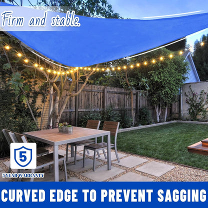 Triangle Sun Shade Sail Canopy UV Block Sunshade for Outdoor Patio Garden Backyard