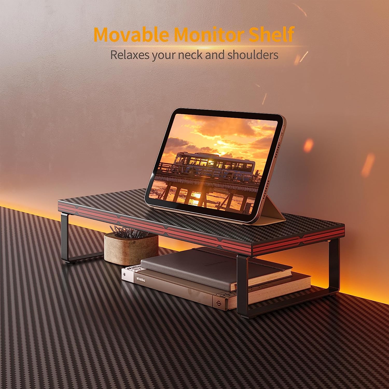 L Shaped Gaming Desk Computer Office Desk, Corner Desk with Large Monitor Stand for Home Office Study Writing Workstation