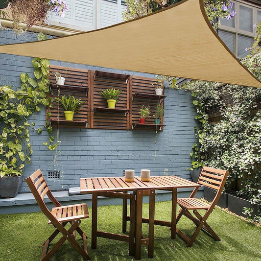 Triangle Sun Shade Sail Canopy UV Block Sunshade for Outdoor Patio Garden Backyard
