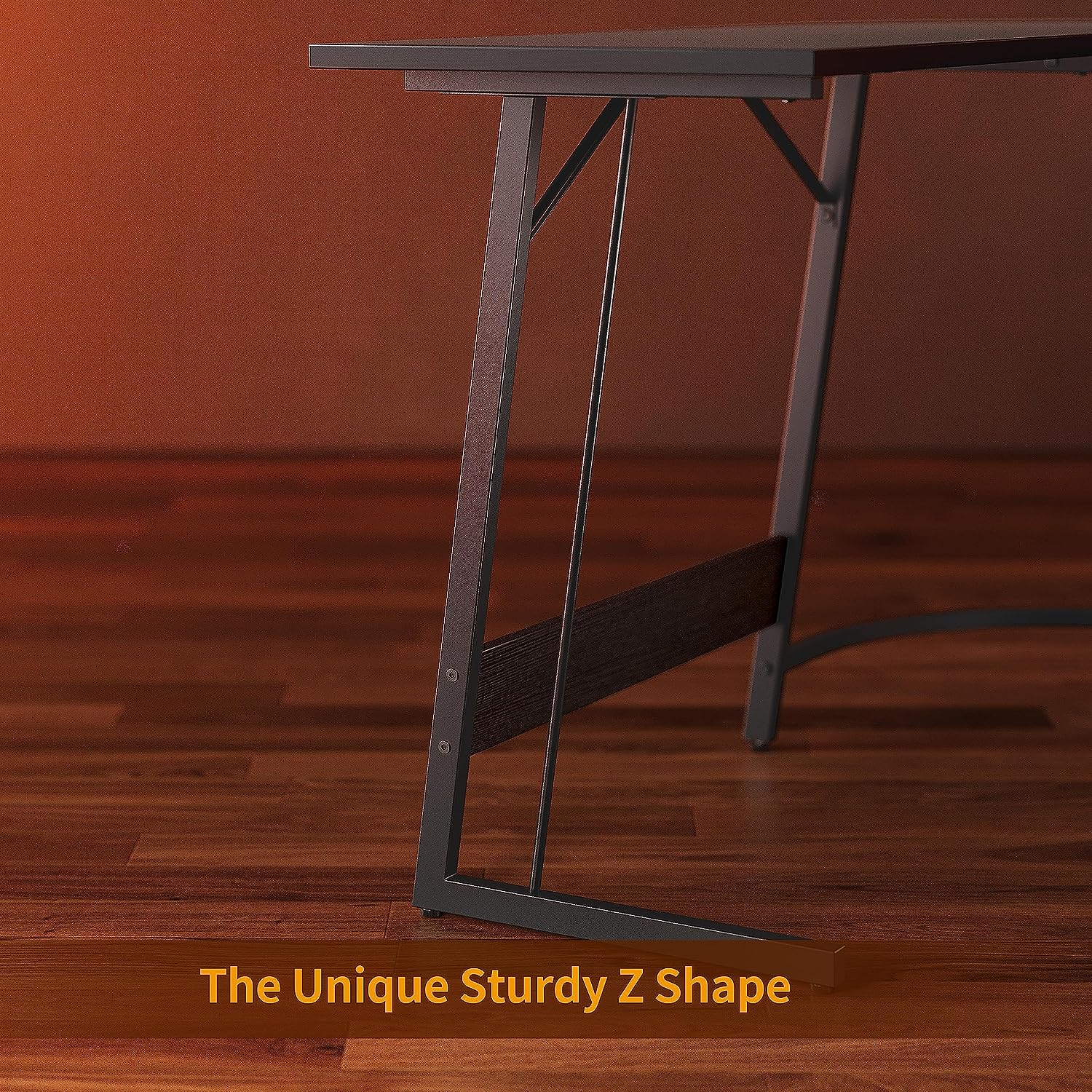 L Shaped Gaming Desk Computer Office Desk, Corner Desk with Large Monitor Stand for Home Office Study Writing Workstation